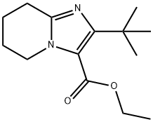 Imidazo[1,2-a]pyridine-3-carboxylic acid, 2-(1,1-dimethylethyl)-5,6,7,8-tetrahydro-, ethyl ester Structural