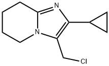Imidazo[1,2-a]pyridine, 3-(chloromethyl)-2-cyclopropyl-5,6,7,8-tetrahydro- Structural