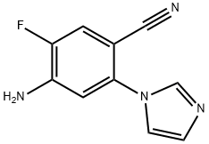 Benzonitrile, 4-amino-5-fluoro-2-(1H-imidazol-1-yl)- Structural