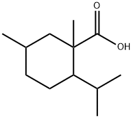 Cyclohexanecarboxylic acid, 1,5-dimethyl-2-(1-methylethyl)- Structural