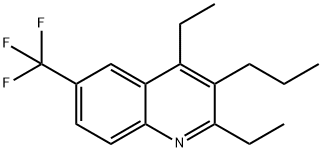 Quinoline, 2,4-diethyl-3-propyl-6-(trifluoromethyl)- Structural