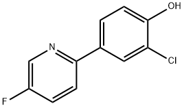 Phenol, 2-chloro-4-(5-fluoro-2-pyridinyl)- Structural