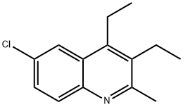 Quinoline, 6-chloro-3,4-diethyl-2-methyl- Structural