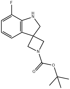 Spiro[azetidine-3,3'-[3H]indole]-1-carboxylic acid, 7'-fluoro-1',2'-dihydro-, 1,1-dimethylethyl ester Structural