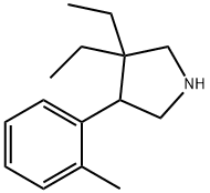 Pyrrolidine, 3,3-diethyl-4-(2-methylphenyl)- Structural