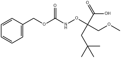 Pentanoic acid, 2-(methoxymethyl)-4,4-dimethyl-2-[[[(phenylmethoxy)carbonyl]amino]oxy]- Structural