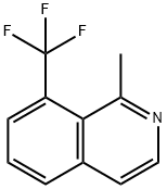 Isoquinoline, 1-methyl-8-(trifluoromethyl)- Structural