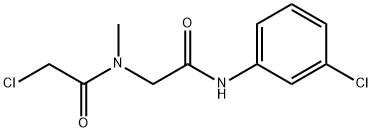 Acetamide, 2-chloro-N-[2-[(3-chlorophenyl)amino]-2-oxoethyl]-N-methyl- Structural