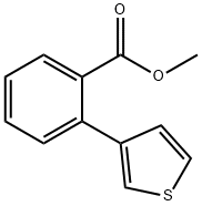Benzoic acid, 2-(3-thienyl)-, methyl ester Structural