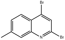 Quinoline, 2,4-dibromo-7-methyl- Structural