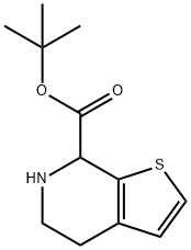 Thieno[2,3-c]pyridine-7-carboxylic acid, 4,5,6,7-tetrahydro-, 1,1-dimethylethyl ester Structural