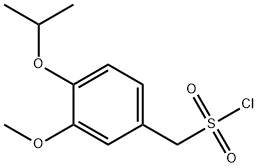 Benzenemethanesulfonyl chloride, 3-methoxy-4-(1-methylethoxy)- Structural