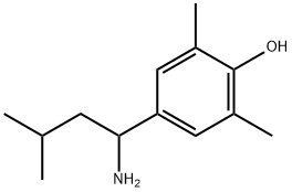 Phenol, 4-(1-amino-3-methylbutyl)-2,6-dimethyl- Structural