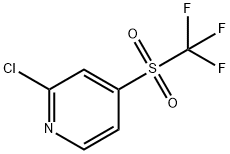 Pyridine, 2-chloro-4-[(trifluoromethyl)sulfonyl]- Structural