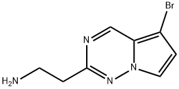 Pyrrolo[2,1-f][1,2,4]triazine-2-ethanamine, 5-bromo- Structural