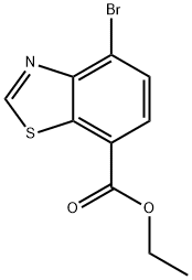 ethyl 4-bromo-1,3-benzothiazole-7-carboxylate Structural