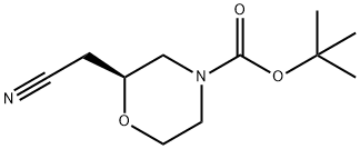 S-4-Boc-2-(cyanomethyl)morpholine Structural