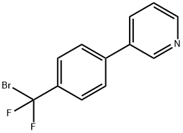 Pyridine, 3-[4-(bromodifluoromethyl)phenyl]- Structural