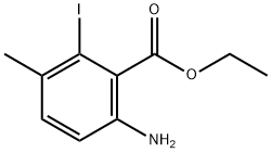 Benzoic acid, 6-amino-2-iodo-3-methyl-, ethyl ester Structural