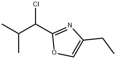 Oxazole, 2-(1-chloro-2-methylpropyl)-4-ethyl- Structural