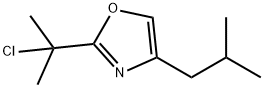 Oxazole, 2-(1-chloro-1-methylethyl)-4-(2-methylpropyl)- Structural