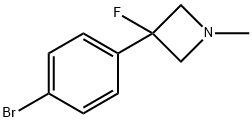Azetidine, 3-(4-bromophenyl)-3-fluoro-1-methyl- Structural