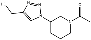 Ethanone, 1-[3-[4-(hydroxymethyl)-1H-1,2,3-triazol-1-yl]-1-piperidinyl]- Structural