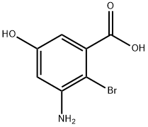Benzoic acid, 3-amino-2-bromo-5-hydroxy- Structural