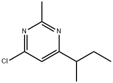 Pyrimidine, 4-chloro-2-methyl-6-(1-methylpropyl)- Structural