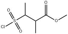 Butanoic acid, 3-(chlorosulfonyl)-2-methyl-, methyl ester Structural