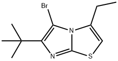 Imidazo[2,1-b]thiazole, 5-bromo-6-(1,1-dimethylethyl)-3-ethyl- Structural