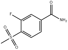Benzamide, 3-fluoro-4-(methylsulfonyl)- Structural