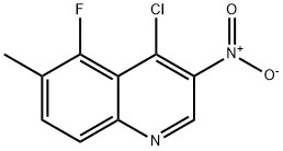 Quinoline, 4-chloro-5-fluoro-6-methyl-3-nitro- Structural