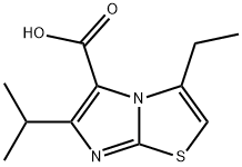 Imidazo[2,1-b]thiazole-5-carboxylic acid, 3-ethyl-6-(1-methylethyl)- Structural