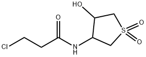 Propanamide, 3-chloro-N-(tetrahydro-4-hydroxy-1,1-dioxido-3-thienyl)- Structural