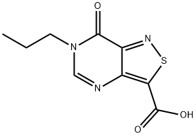 Isothiazolo[4,3-d]pyrimidine-3-carboxylic acid, 6,7-dihydro-7-oxo-6-propyl- Structural