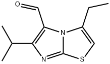 Imidazo[2,1-b]thiazole-5-carboxaldehyde, 3-ethyl-6-(1-methylethyl)- Structural