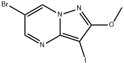 Pyrazolo[1,5-a]pyrimidine, 6-bromo-3-iodo-2-methoxy- Structural