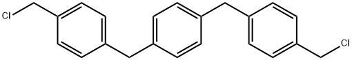 Benzene, 1,4-bis[[4-(chloromethyl)phenyl]methyl]- Structural