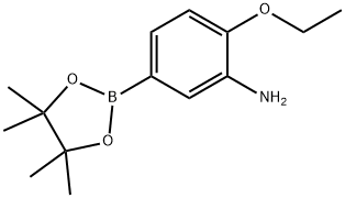 Benzenamine, 2-ethoxy-5-(4,4,5,5-tetramethyl-1,3,2-dioxaborolan-2-yl)- Structural