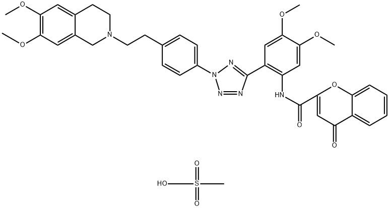 HM-30181 mesylate monohydrate Structural