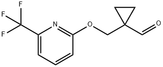 Cyclopropanecarboxaldehyde, 1-[[[6-(trifluoromethyl)-2-pyridinyl]oxy]methyl]- Structural
