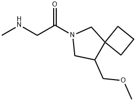 Ethanone, 1-[8-(methoxymethyl)-6-azaspiro[3.4]oct-6-yl]-2-(methylamino)- Structural