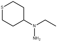 Hydrazine, 1-ethyl-1-(tetrahydro-2H-thiopyran-4-yl)- Structural