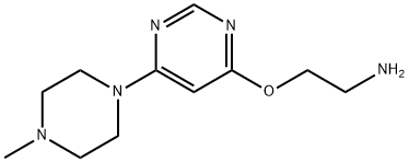 Ethanamine, 2-[[6-(4-methyl-1-piperazinyl)-4-pyrimidinyl]oxy]- Structural