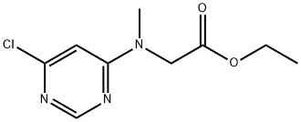Glycine, N-(6-chloro-4-pyrimidinyl)-N-methyl-, ethyl ester Structural
