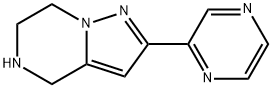 Pyrazolo[1,5-a]pyrazine, 4,5,6,7-tetrahydro-2-(2-pyrazinyl)- Structural