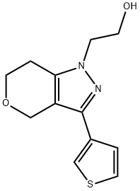 Pyrano[4,3-c]pyrazole-1(4H)-ethanol, 6,7-dihydro-3-(3-thienyl)- Structural