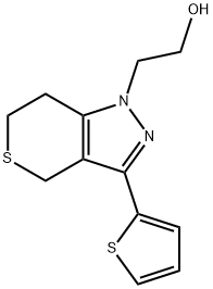 Thiopyrano[4,3-c]pyrazole-1(4H)-ethanol, 6,7-dihydro-3-(2-thienyl)- Structural