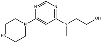 Ethanol, 2-[methyl[6-(1-piperazinyl)-4-pyrimidinyl]amino]- Structural